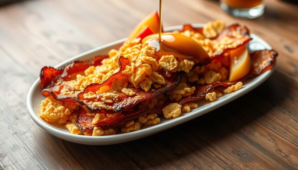 cornflake-coated crispy bacon