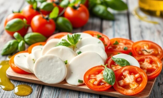 Mozzarella Tomato Salad Nutrition Table: Fresh Facts