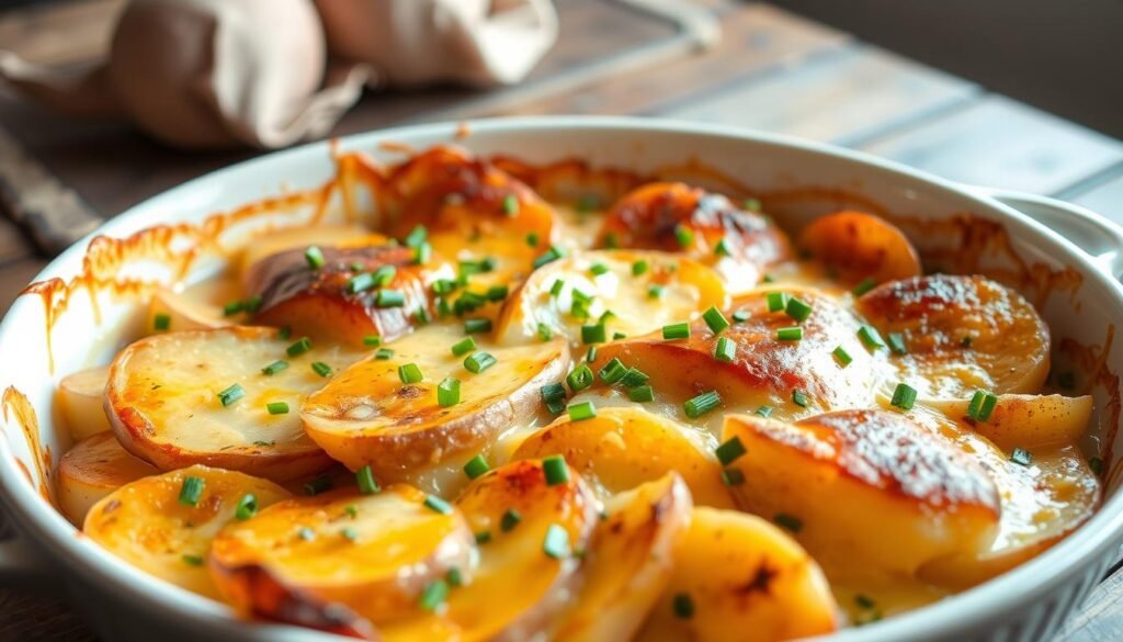 vegetarian potato chive bake